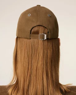 Casquette Marron Broderie Ami De Coeur En Coton