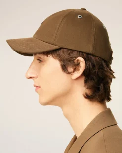 Casquette Marron Broderie Ami De Coeur En Coton