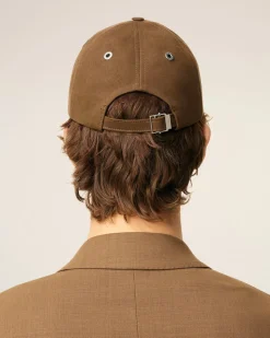 Casquette Marron Broderie Ami De Coeur En Coton