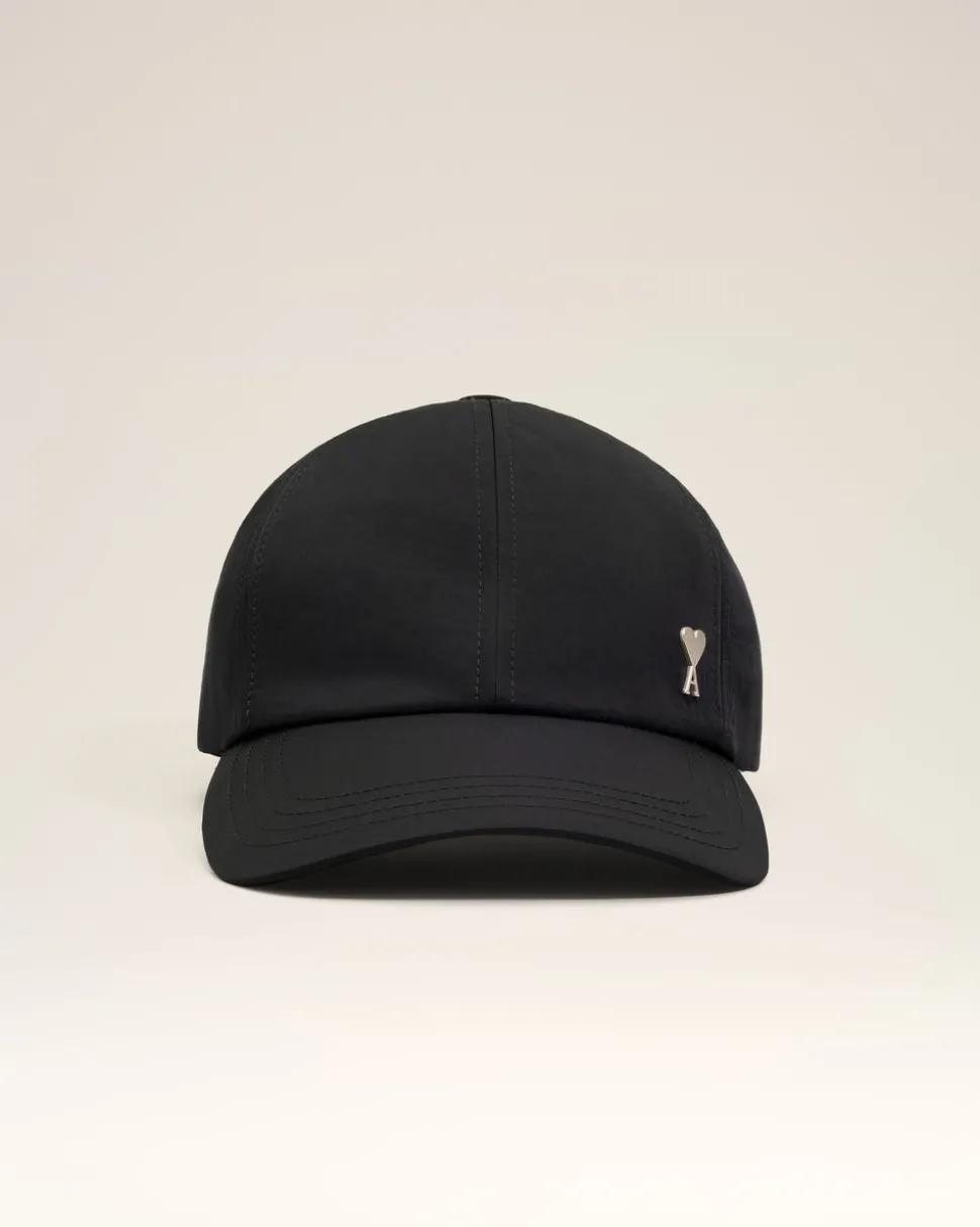 Casquette Noire Ami De Coeur En Serge De Nylon