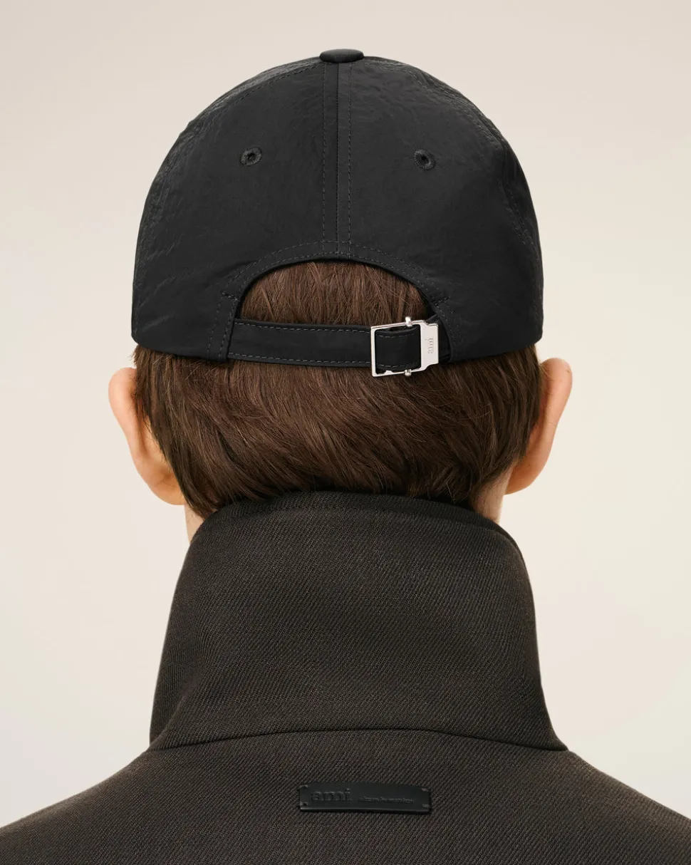 Casquette Noire Ami De Coeur En Serge De Nylon