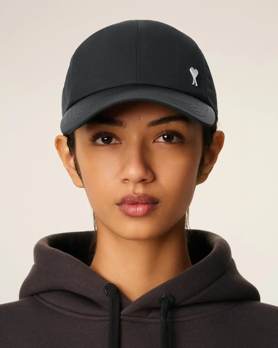 Casquette Noire Ami De Coeur En Serge De Nylon
