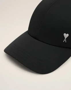 Casquette Noire Ami de Coeur En Sergé