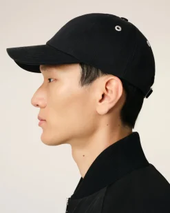 Casquette Noire Broderie Ami De Coeur En Coton Gabardine