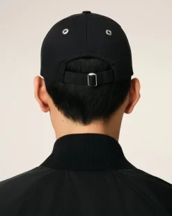 Casquette Noire Broderie Ami De Coeur En Coton Gabardine