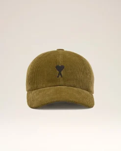 Casquette Verte Ami De Coeur Velours En Coton