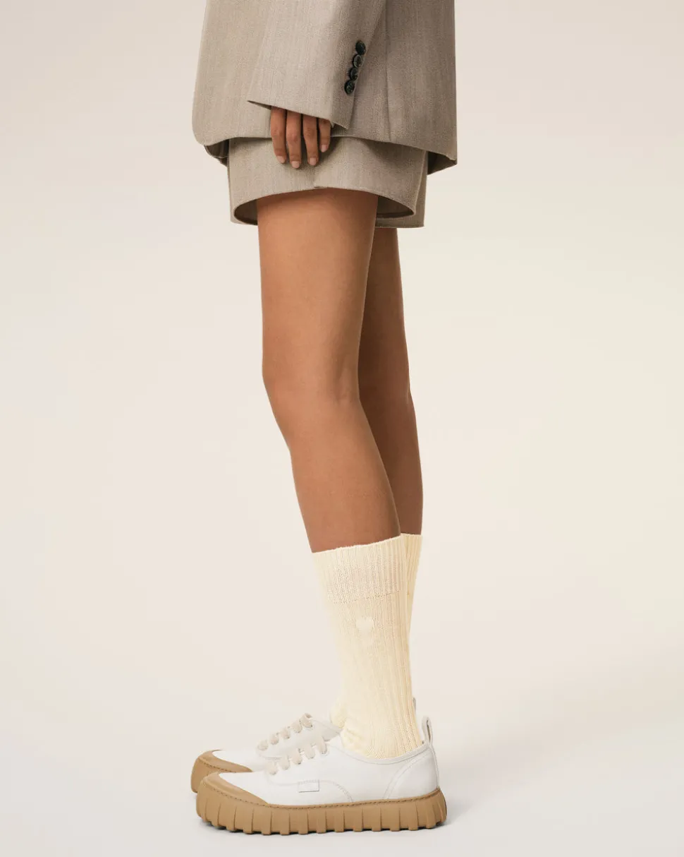 Chaussettes Beiges Ami de Coeur En Coton