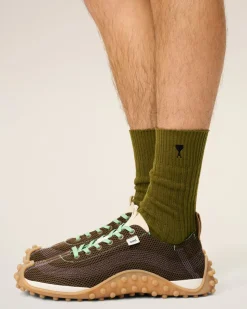 Chaussettes Vertes Ami De Coeur En Coton