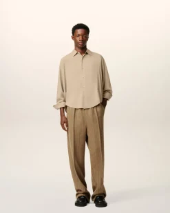 Chemise Beige Boxy Ami
