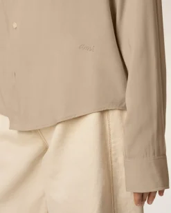Chemise Beige Boxy Ami