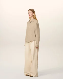 Chemise Beige Boxy Ami