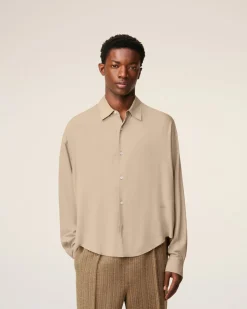 Chemise Beige Boxy Ami
