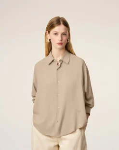 Chemise Beige Boxy Ami