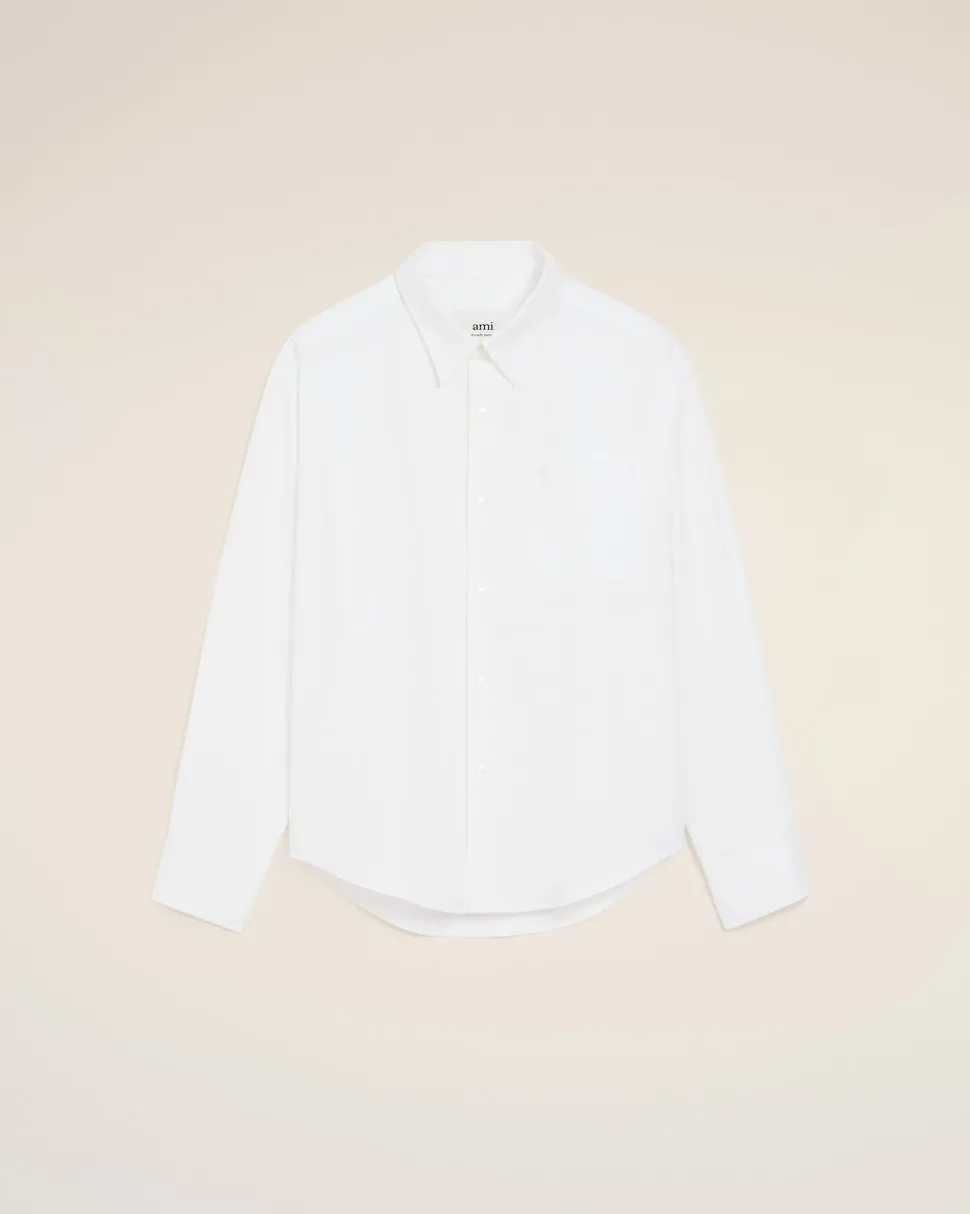 Chemise Blanche Boxy Ami De Coeur En Coton