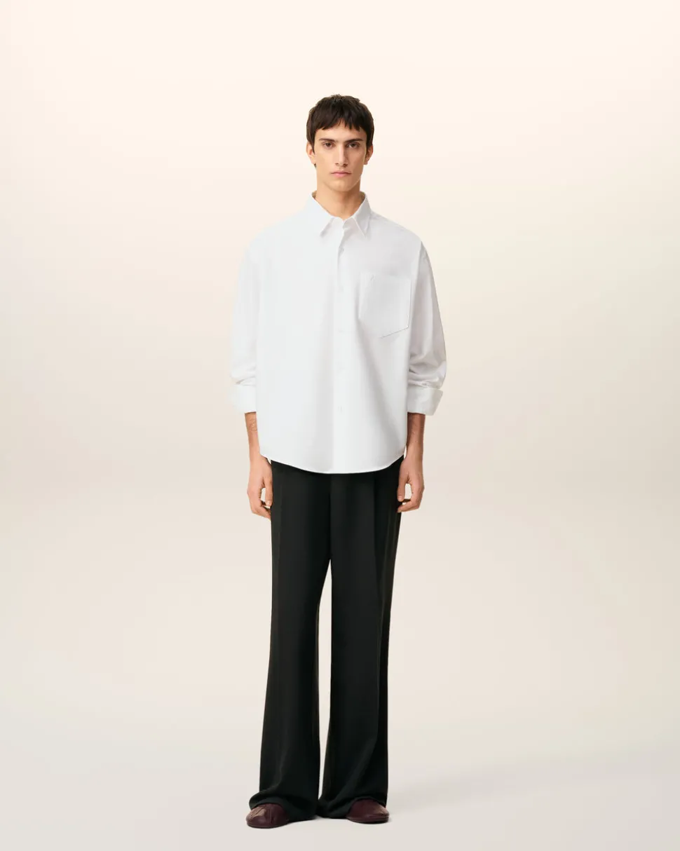 Chemise Blanche Boxy Ami De Coeur En Coton