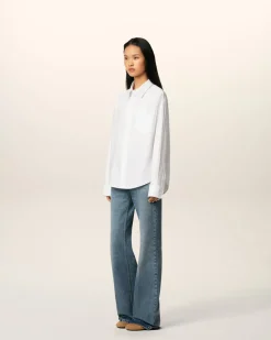 Chemise Blanche Boxy Ami De Coeur En Coton