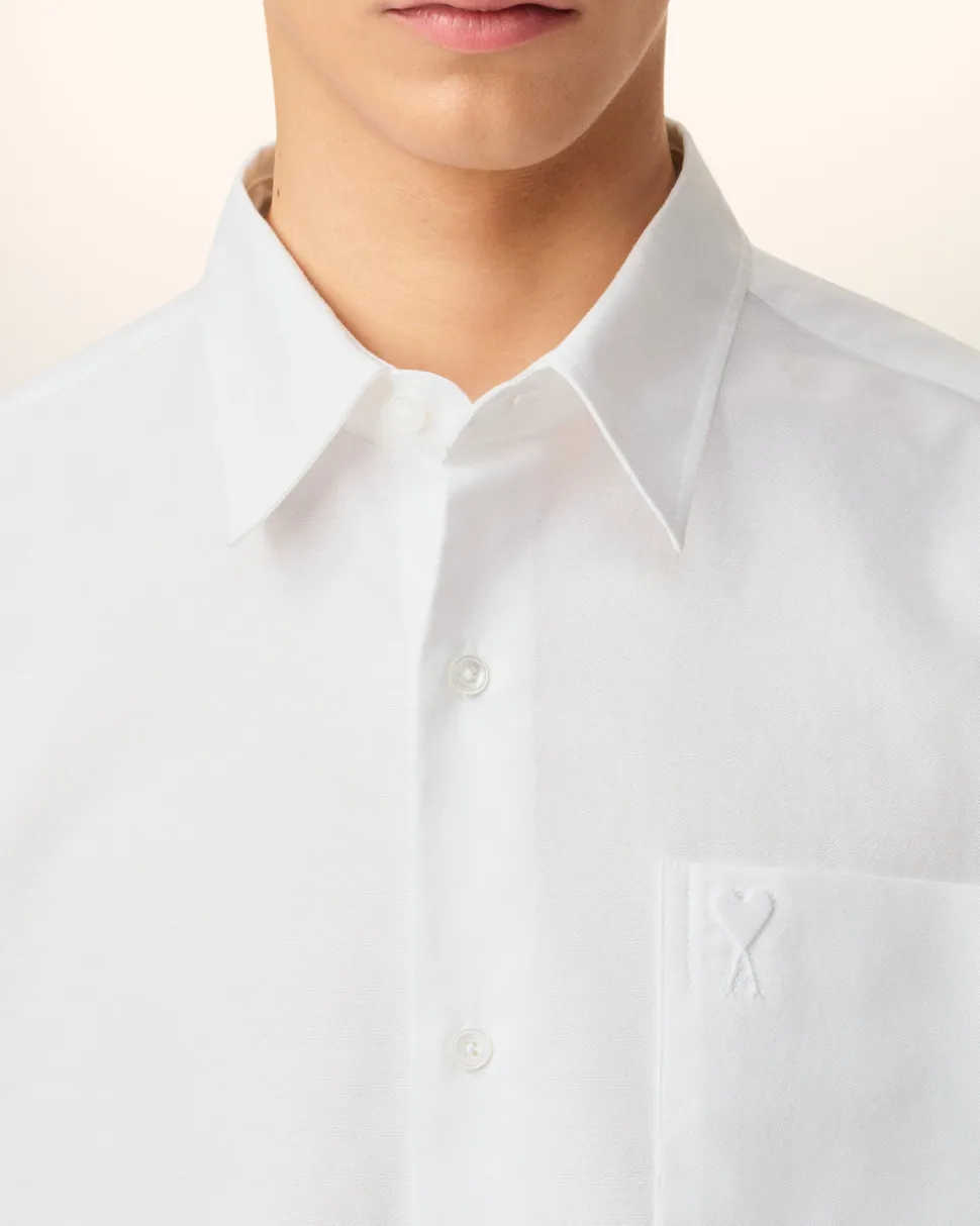 Chemise Blanche Boxy Ami De Coeur En Coton
