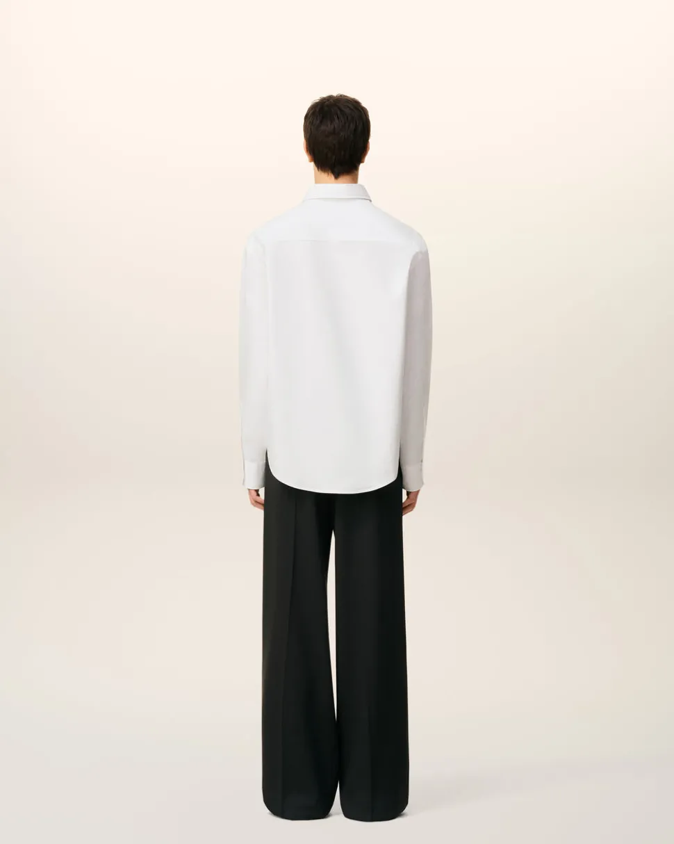 Chemise Blanche Boxy Ami De Coeur En Coton