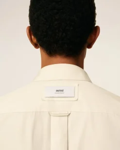 Chemise Blanche Oversize Bords Francs En Coton