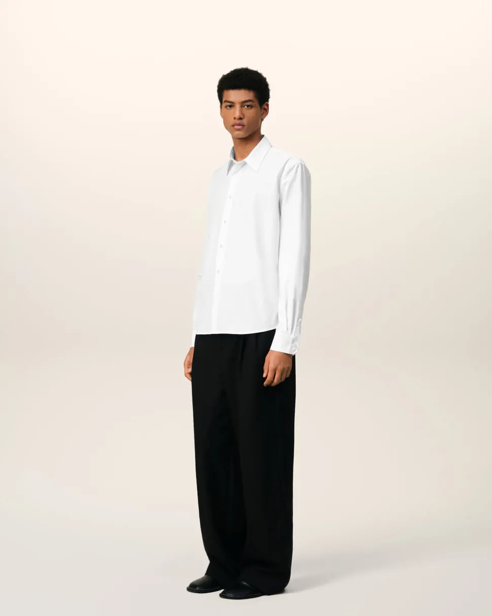 Chemise Classique Blanche Ami de Coeur En Coton