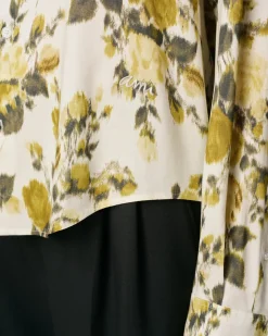 Chemise Verte Boxy Ami Imprimé Fleuris