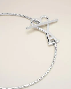 Collier Argenté Chaine Ami De Coeur 2 En 1 En Laiton