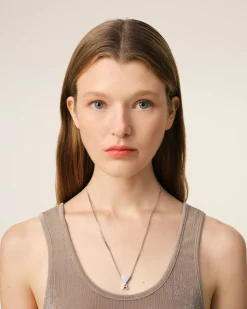 Collier Argenté Pendentif Ami De Coeur En Laiton