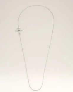 Collier Chaîne Argenté Ami de Coeur En Laiton