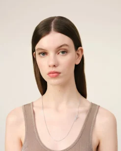 Collier Chaîne Argenté Ami de Coeur En Laiton