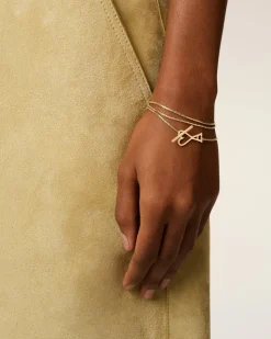 Collier Doré Chaine Ami De Coeur 2 En 1 En Laiton