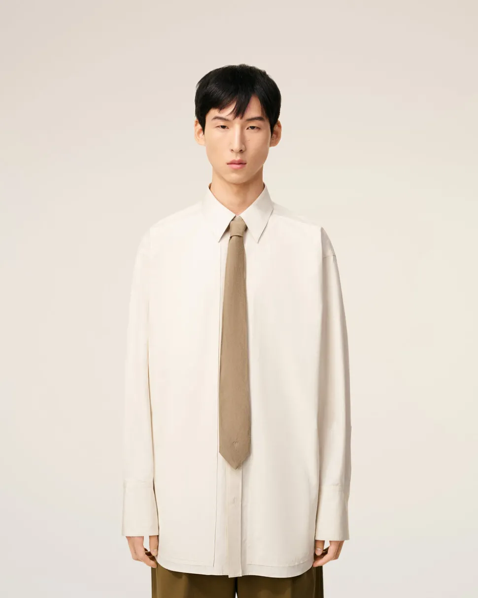 Cravate Marron Ami De Coeur En Soie