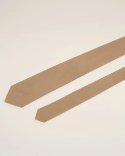 Cravate Marron Ami De Coeur En Soie