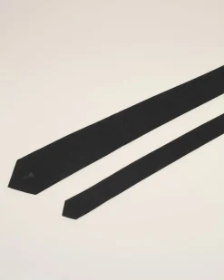 Cravate Noire Ami De Coeur En Soie