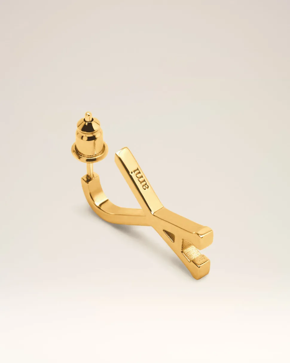 Créoles Dorées Petites Ami De Coeur En Laiton