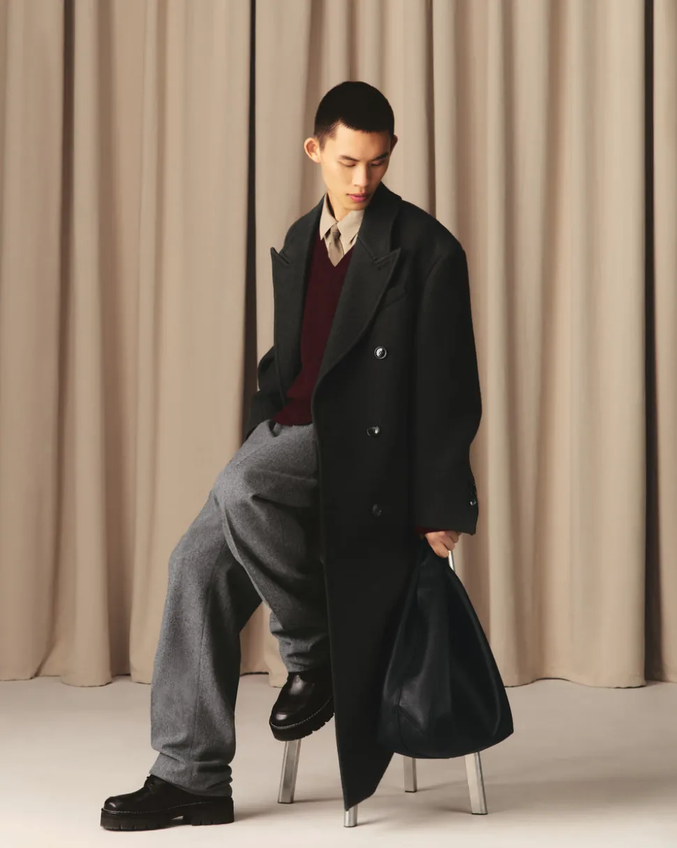 Derbies Noires A Bout Anatomique En Cuir