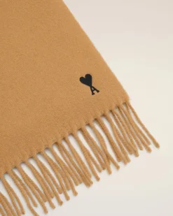 Echarpe Marron Ami De Coeur En Laine