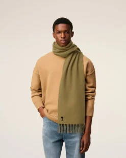 Echarpe Verte Ami De Coeur En Laine