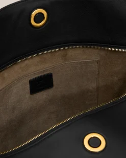 Grand Sac Noir Carrousel En Cuir