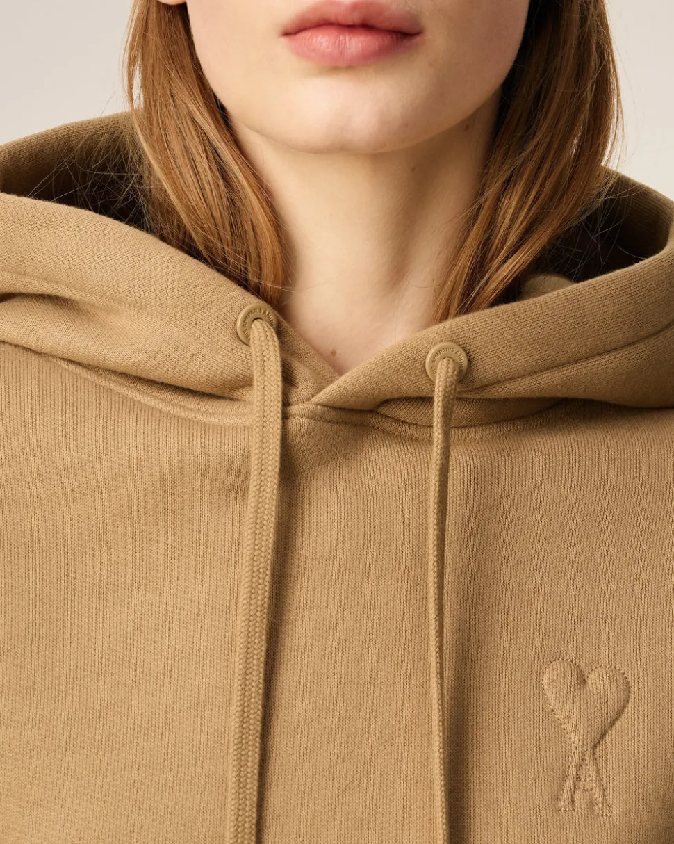Hoodie Marron Ami De Coeur En Coton