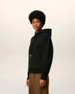 Hoodie Noir Ami De Coeur En Coton