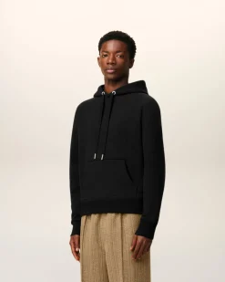 Hoodie Noir Ami De Coeur En Coton