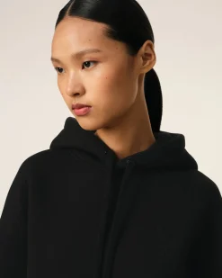 Hoodie Noir Ami de Coeur En Coton