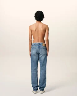 Jean Bleu Coupe Classique En Coton