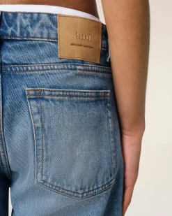 Jean Bleu Coupe Classique En Coton