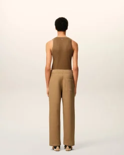 Jogging Marron Flare Ami De Coeur En Coton