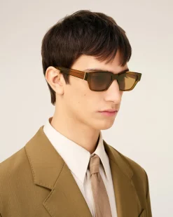 Lunettes De Soleil 75009 Marron En Acétate