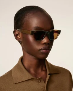 Lunettes De Soleil 75009 Marron En Acétate