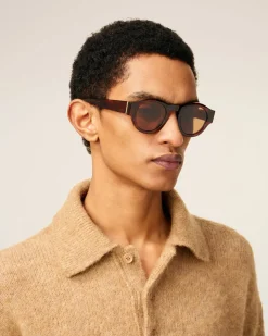 Lunettes De Soleil 75002 Marron En Acétate