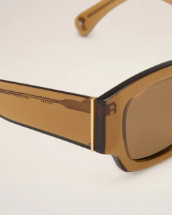 Lunettes De Soleil 75001 Marron En Acétate