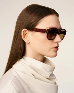 Lunettes De Soleil 75006 Marron En Acétate